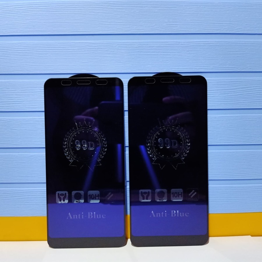 Tampered Glass TG Screen Protector Anti Blue Ray 99D Full Layar Xiaomi Redmi S2 - MAMAN