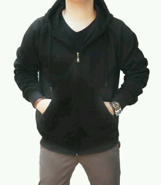 JAKET POLOS HOODIE JUMBO L-XXXL