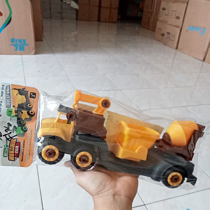 KGP 111 A - Mainan Truk Konstruksi triple Construction educational Mekanik Cilik Konstruksi dan Sanitasi KGP111A