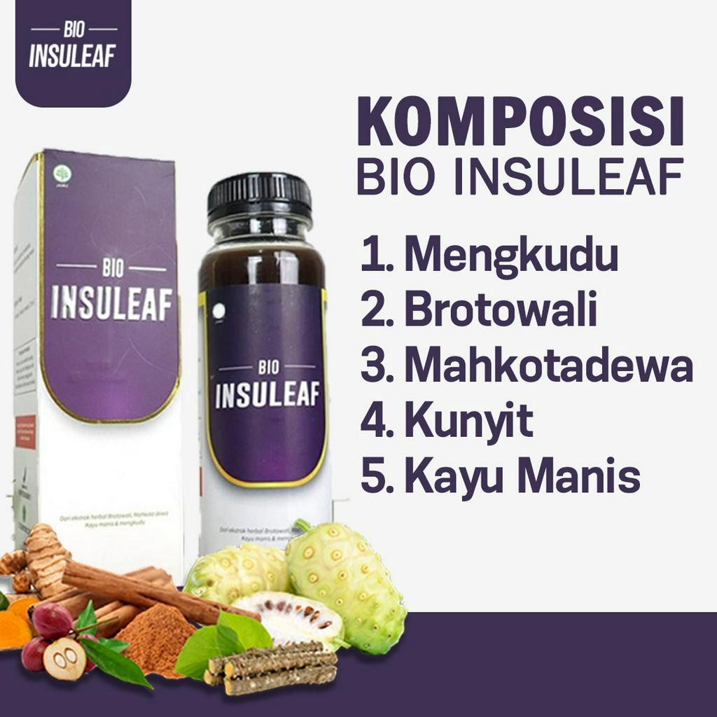 Pake Bebas Diabetes 3 Botol Bio Insuleaf – Herbal Alami Cegah Diabetes Bantu Turunkan Gula Darah Cegah Kencing Manis Asam Urat &amp; Kolesterol BPOM Herbal Anti Diabetes Bantu Kuatkan Daya Tahan Tubuh