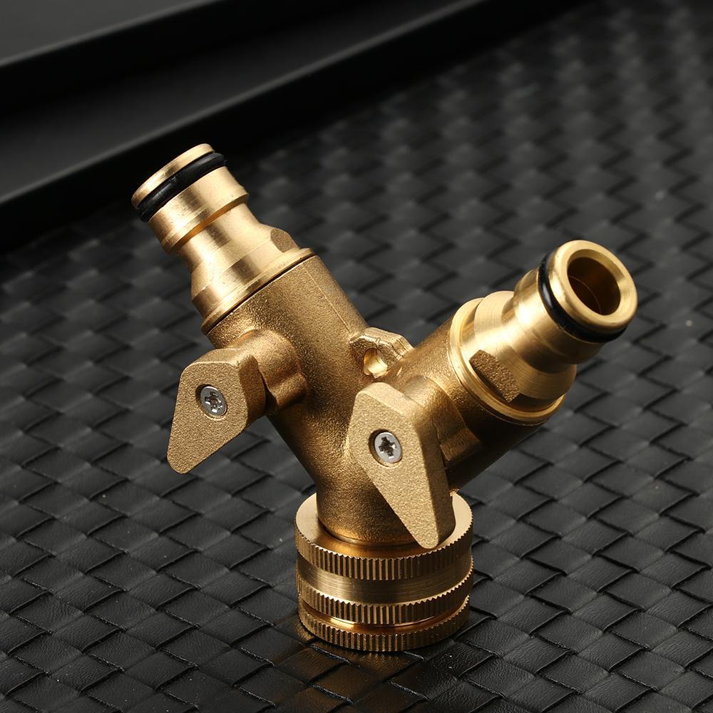 Splitter Klep Pipa Nanas 2arah Selang Keran Taman Quick Connector