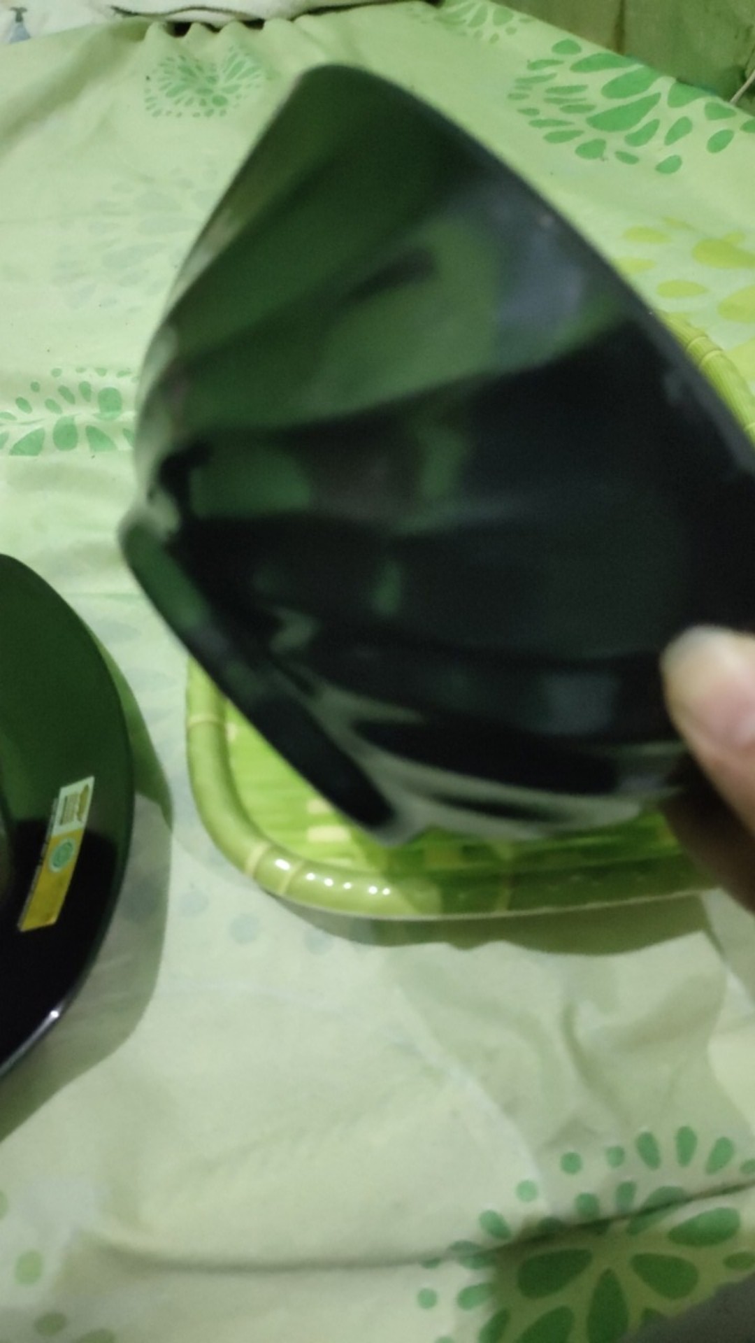 Piring Melamin Persegi Motif Rotan Unica W-7509