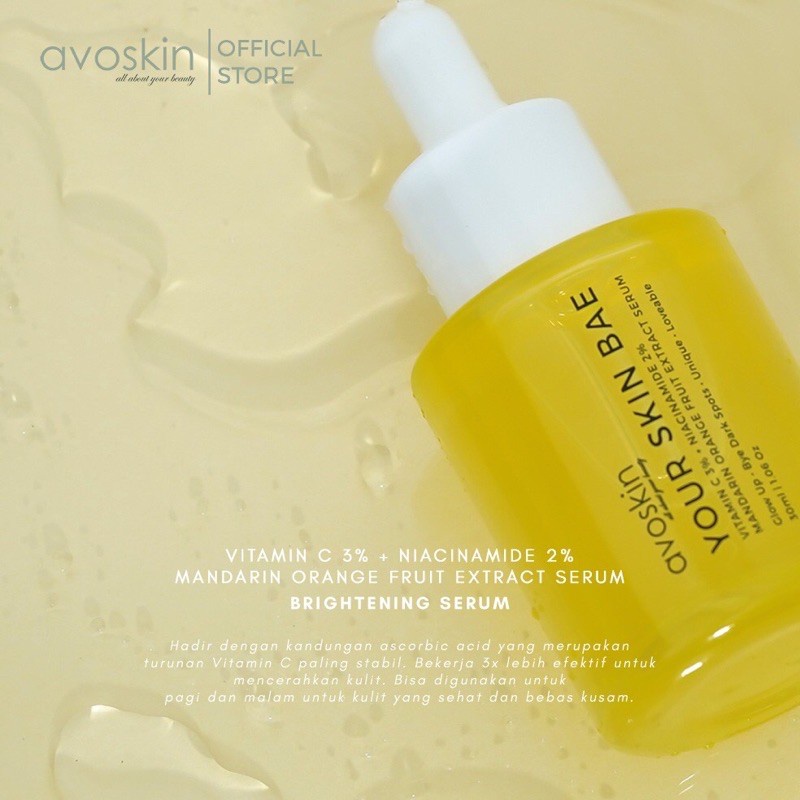 Avoskin Your Skin Bae Serum Vitamin C + Niacinamide | Lactic Acid | Azeclair | Panthenol