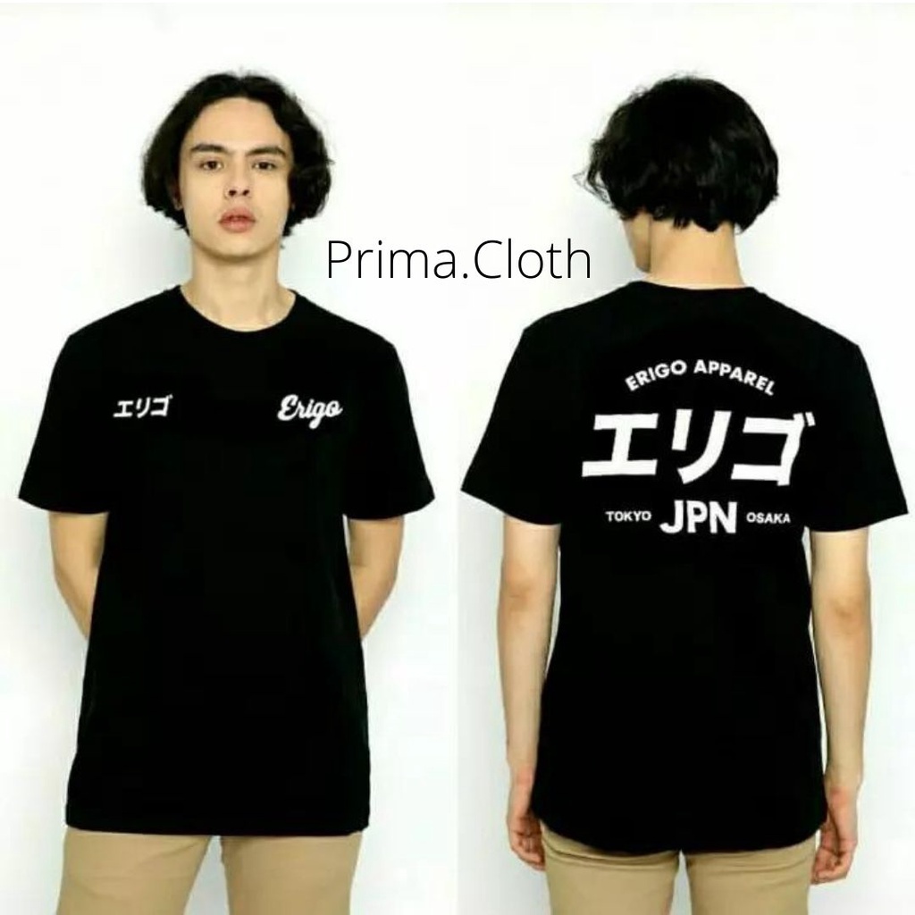 Baju Kaos Erigo Trendi 2022 - Baju Kaos Pria - Kaos Erigo Apparel Original - Kaos Katun Premium - Ba