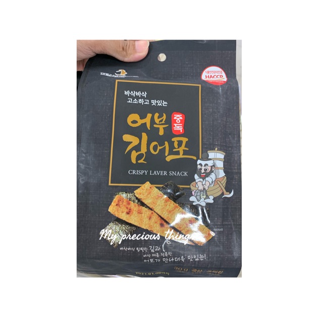 

Fishman crispy laver snack - team korea dried fish orginal