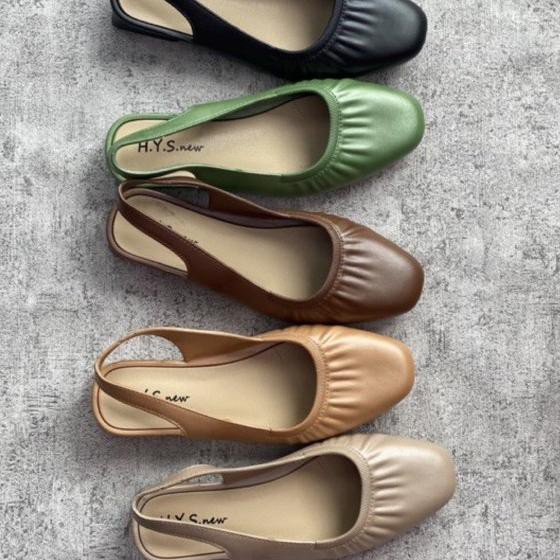 Sepatu Sandal Wanita Model Terbaru 2022/Slip on Karet Jelly New Hys 389/Sepatu Balet Flat Shoes