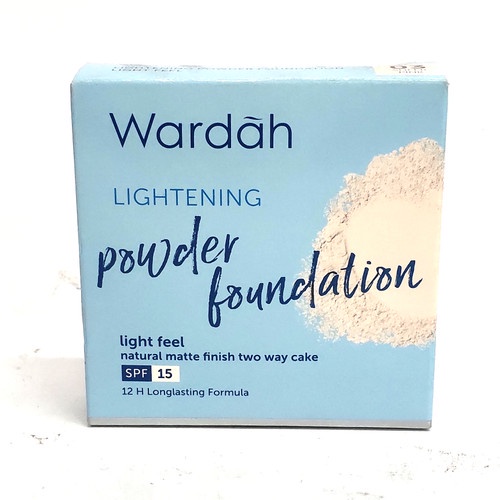 Wardah Refill Lightening Powder Foundation Spg 15 Light Feel | Bedak Wardah/Two/Compact/TWC/ALas