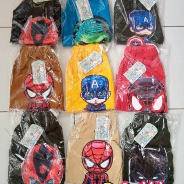 (COD)HOTPANTS SUPER HERO LED(2-5 thn)