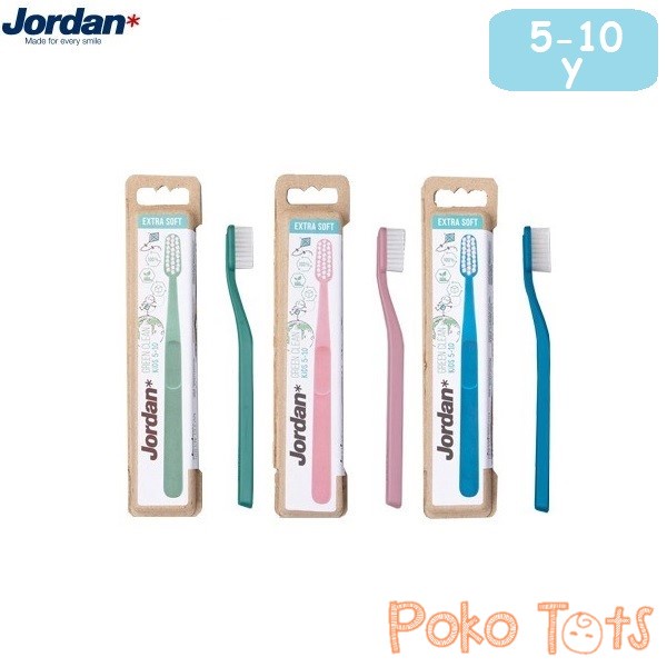 Jordan Green Clean Kids Toothbrush Extra Soft 5-10 Years Kids Tooth Brush Sikat Gigi Anak Jordan