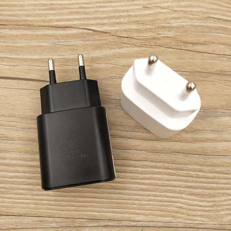 ADAPTER CHARGER ORIGINAL100% SAMSUNG SERIES 25WATT SUPER FAST CHARGING USB TYPE C TRAVEL ADAPTOR ORI