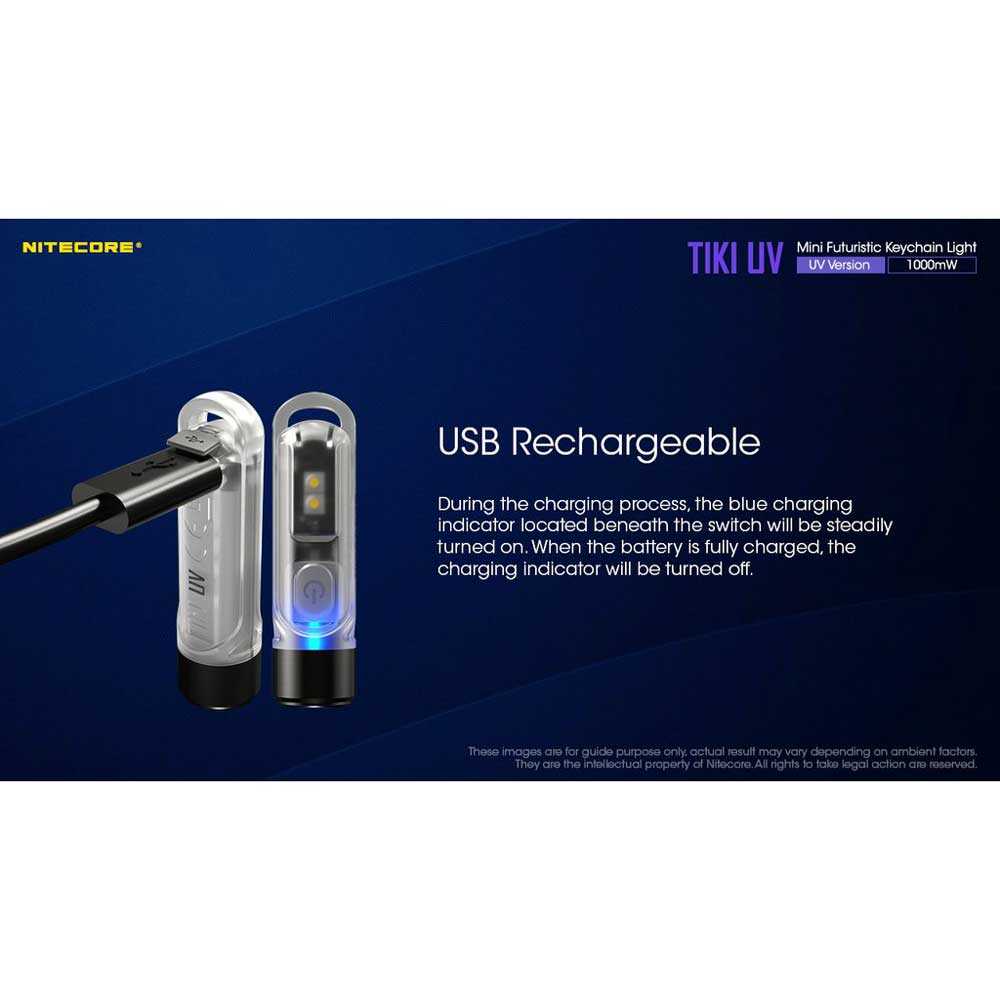 IDN TOOLS - Nitecore TIKI UV Mini Senter 365nm 1000mW