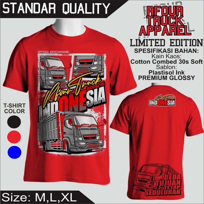 kaos truk mania original rfour || kaos canter mania