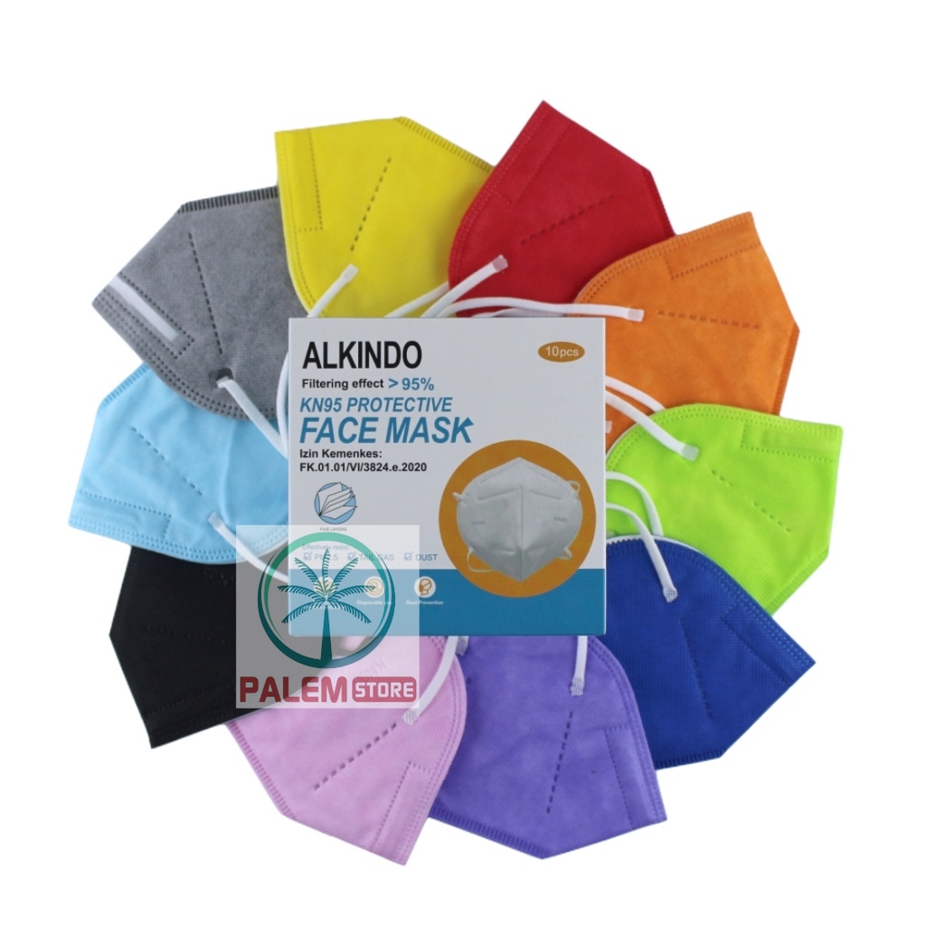 MASKER KN95 MURAH ALKINDO - PER 1 BOX 10 PC