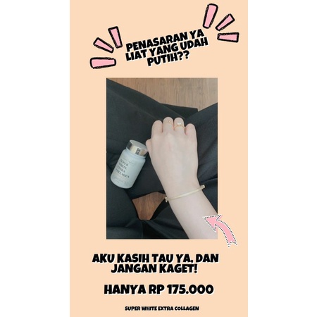 HRG PROMO Super White Extra Collagen BOOSTER PEMUTIH BADAN KESELURUH 10X LEBIH CEPAT