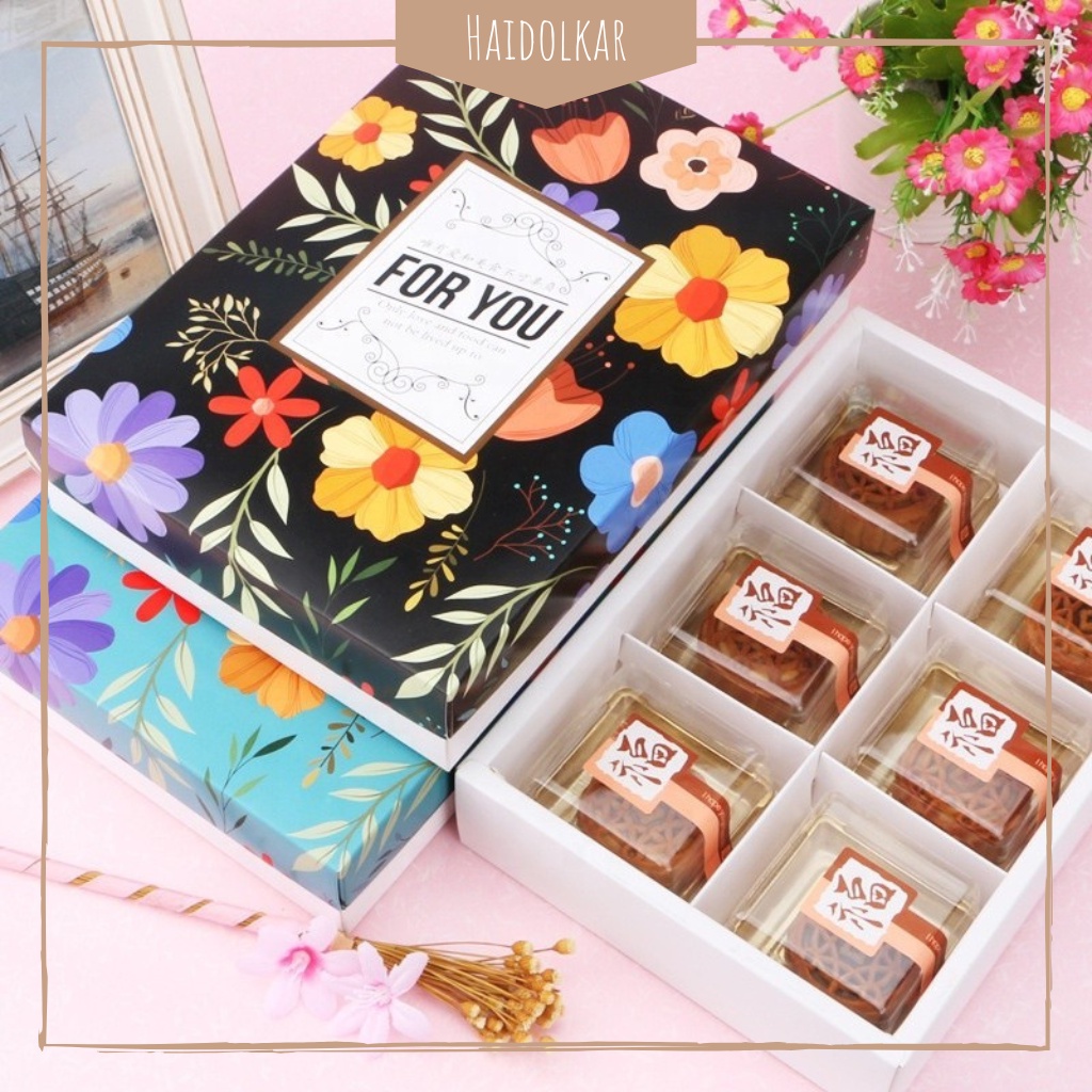 

Kotak kue motif bunga, kotak souvenir pesta, kotak hadiah, box kue macaron, kotak hampers, box bingkisan