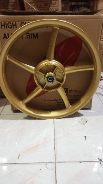 Velg racing mx rossi model rcb gold palang 5 jupiter copy racing boy ori