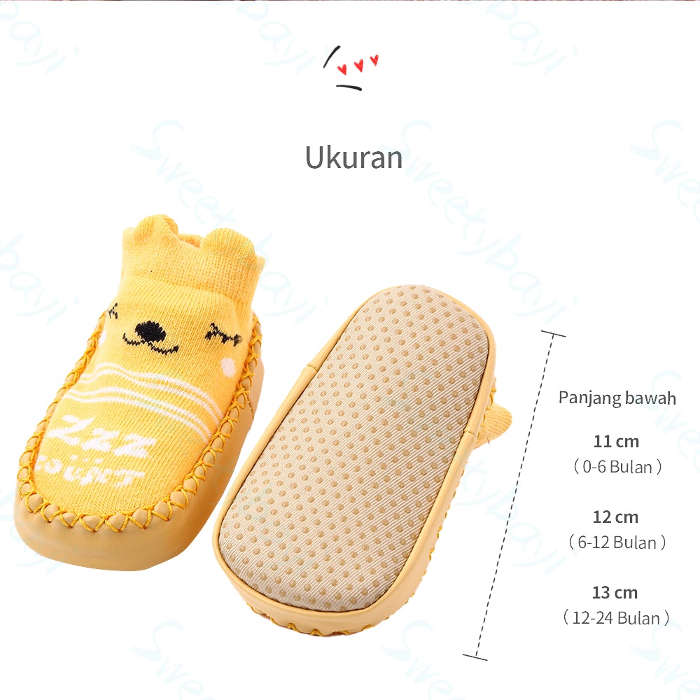 Sweetybayi Sepatu prewalker anti slip kaos kaki bayi anak belajar berjalan