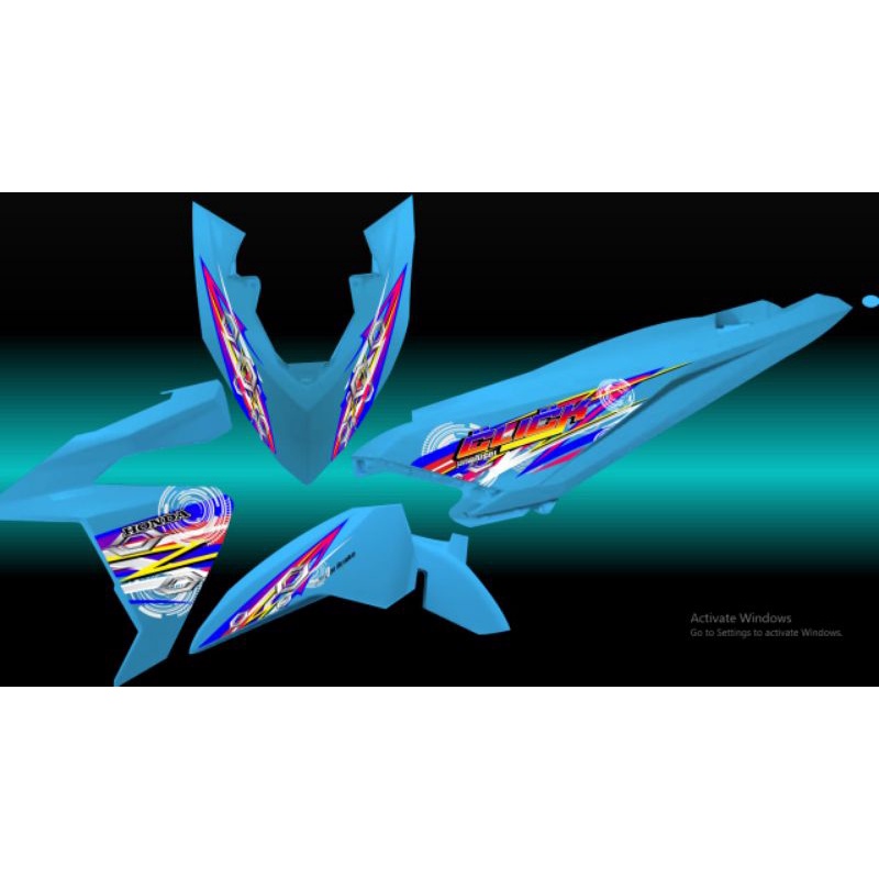 STRIPING TRANSPARAN VARIO LED OLD 125/150