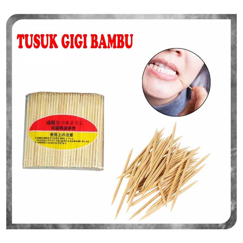 Jual Tusuk Gigi Bambu Refill Tusuk Gigi Bamboo Murah 1 Pack Isi 80