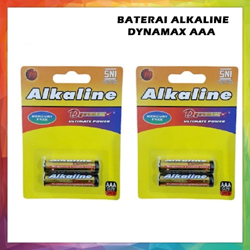 Baterai Alkaline AAA A3 isi 2 PCS Dynamax 1.5V Battery Kualitas SNI Ultimate Power batu batre batere