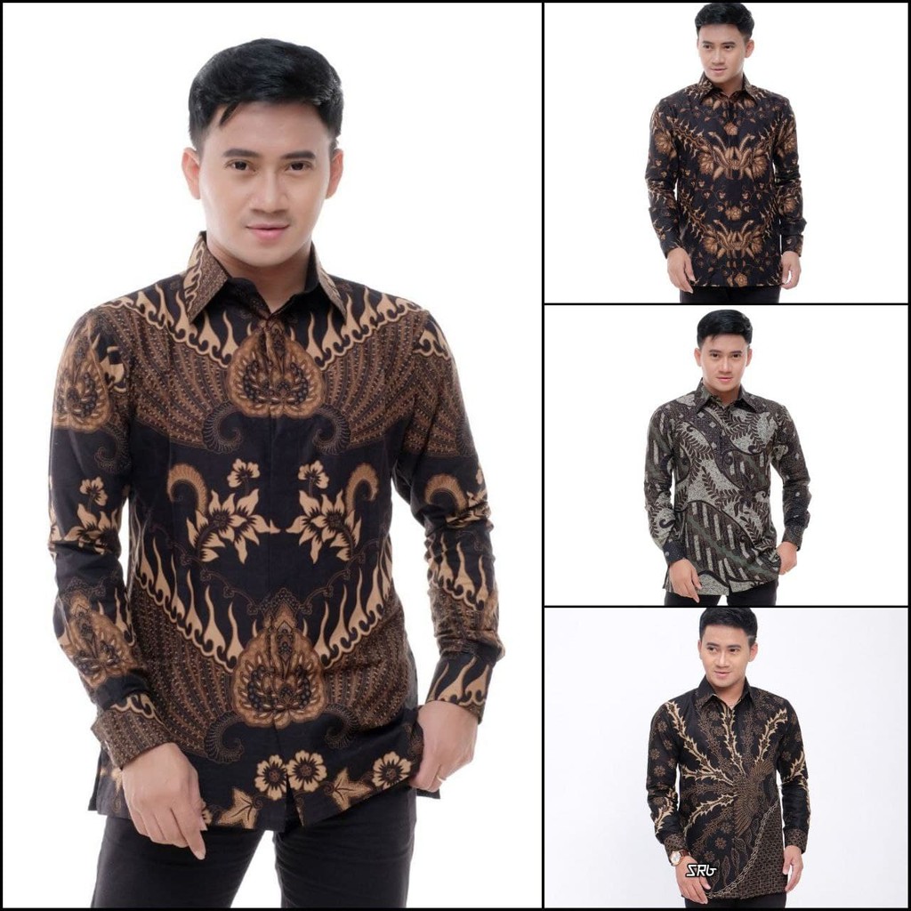 BATIK PRIA LENGAN PANJANG BATIK DISTRO  EKSLUSIF TERBARU BATIK LENGAN PANJANG KEKINIAN