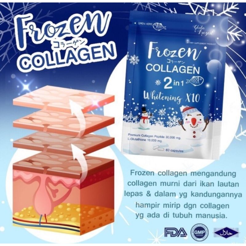 FROZEN COLLAGEN WHITENING 2 in 1 ORIGINAL By Gluta Frozen