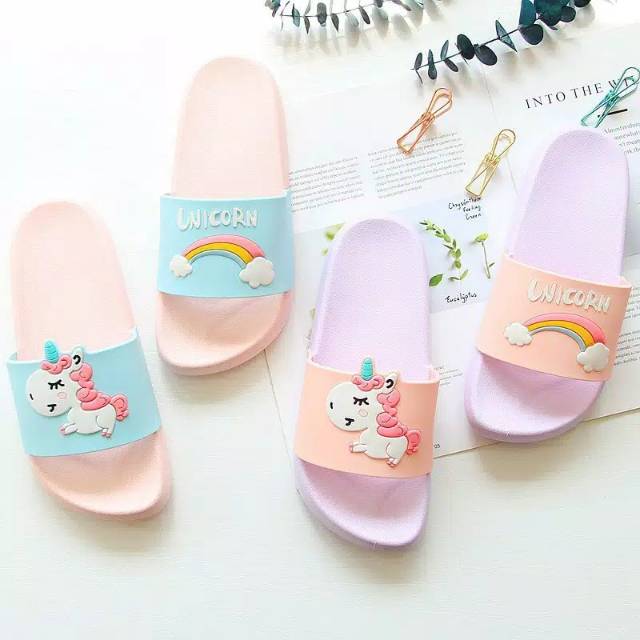 COD sandal karet UNICORN anak dewasa  31 - 40