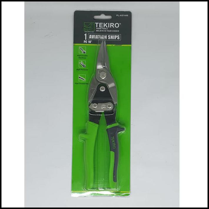 Tekiro Gunting Hollow Baja Ringan 10 in Tekiro Gunting Seng 10&quot; TEKIRO Aviation Snips PL-AS1449