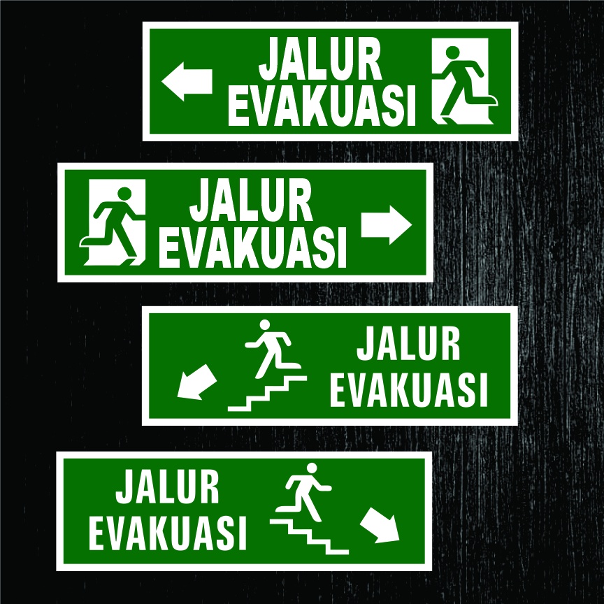 

Sticker Waterproof Jalur Evakuasi