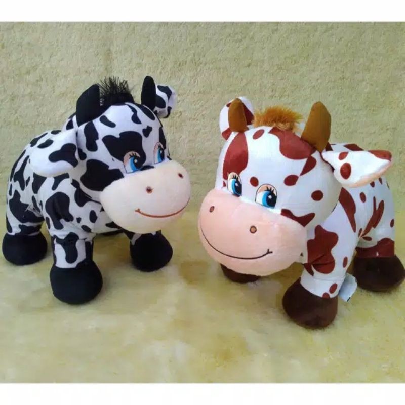 BONEKA SAPI UKURAN 30 CM / BONEKA SAPI LUCU TERMURAH TERLARIS