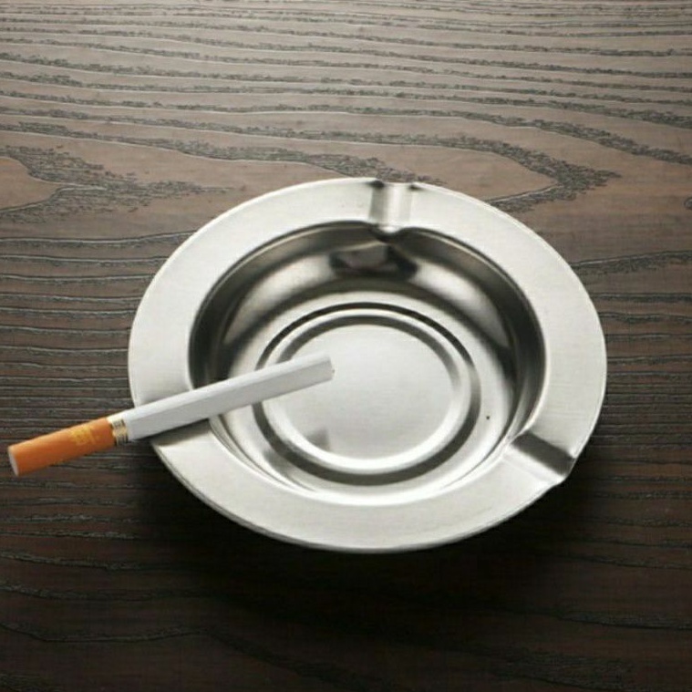 Asbak Stainless Stell Bulat Asbak Mini Ashtray