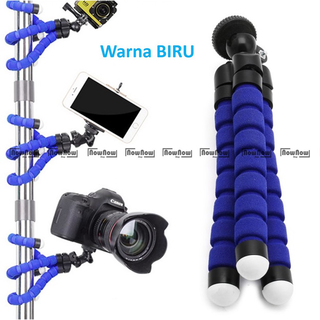 Tripod Mini Spider Flexible Portable Tripot Hp Handphone Camera Kamera