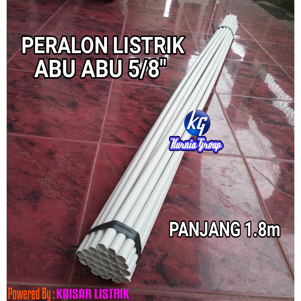 Peralon Listrik 5/8 inc PVC Panjang 1.8m Untuk Instalasi Listrik Rumah Bkn Pralon Wavin Vinilon