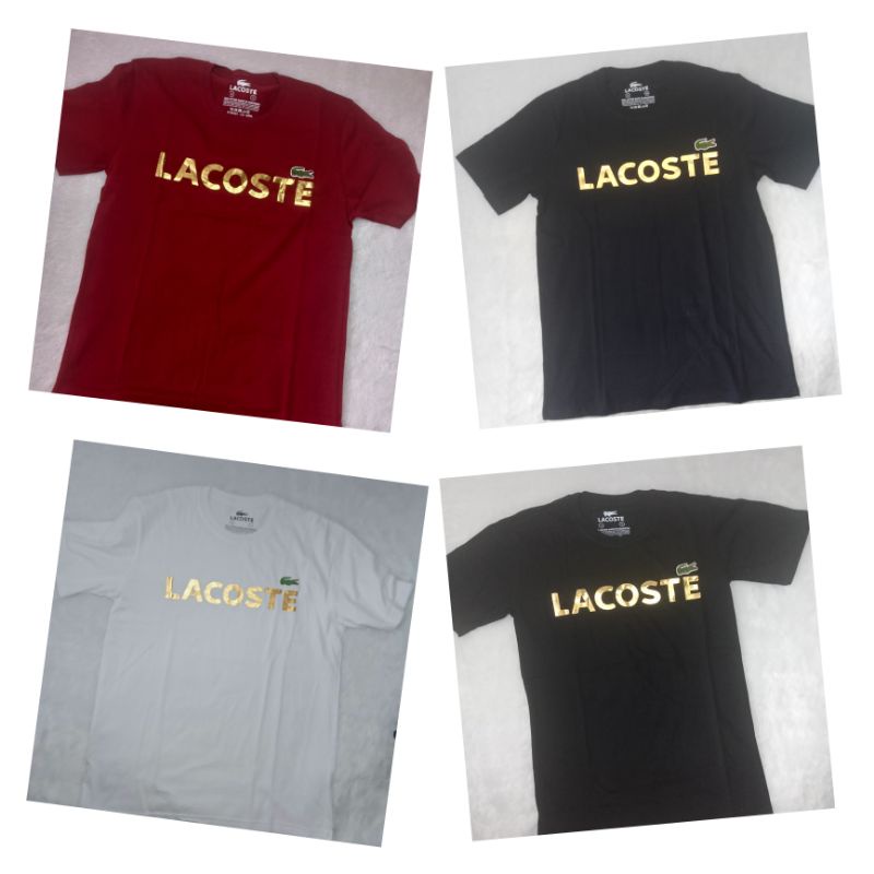 T-shirt/kaos Lacoste script tee /Pria Dan Wanita
