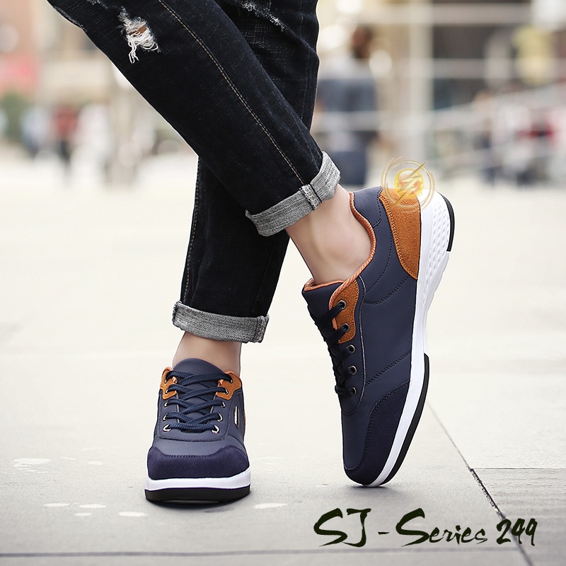 [JWALK] (FREE BOX)  Sepatu Sneakers Pria Fashion Trendy Bisa COD Kualitas Import Premium - 249