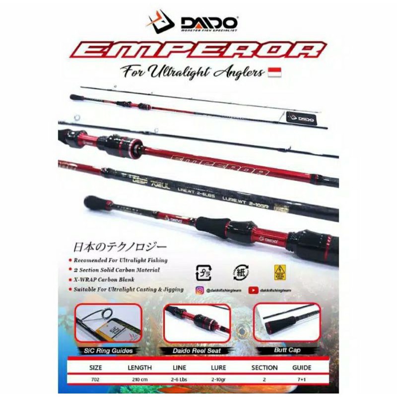 DAIDO EMPEROR & EMPEROR PRO& GEN 3 662 & 702 UL
