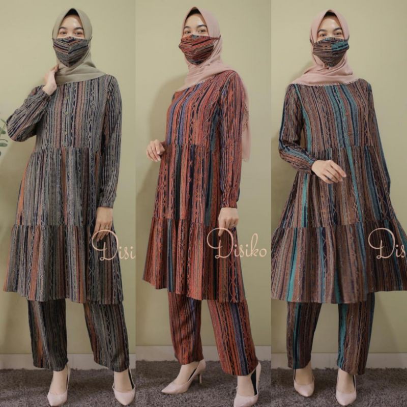 DISIKO setelan set celana viscose original by disiko exclusive