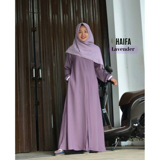 HAIFA DRESS / GAMIS SYARI / GAMIS MURAH / GAMIS WOLLYCREPE