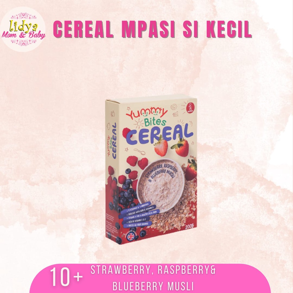 Yummy Bites Cereal Makanan Mpasi Original Baby 6+ Bubur cereal By Lidyamomnbaby