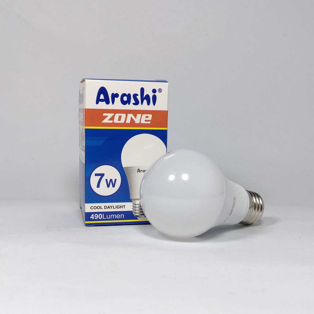 Arashi Zone Lampu Bohlam LED Bulb 7 Watt - Cahaya Putih