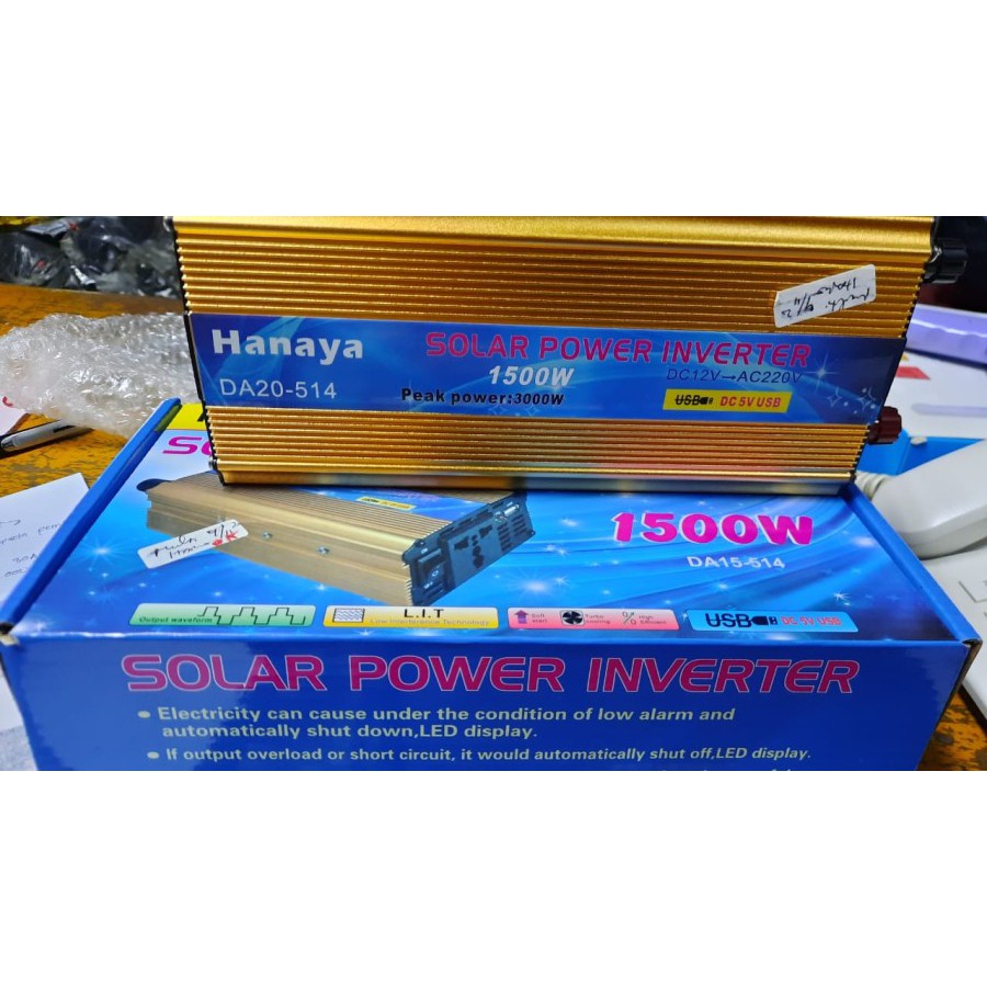 Solar Power Inverter Hanaya 1500 Watt / SOLAR POWER IVERTER 1500W