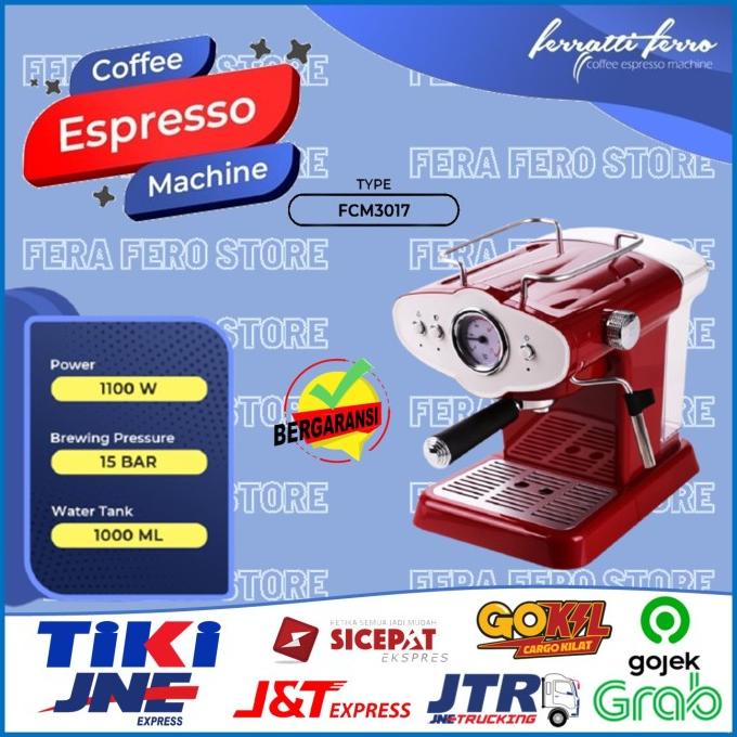Mesin Kopi Espresso Ferrati Ferro Fcm3017 Fcm-3017 3Qza123M5D