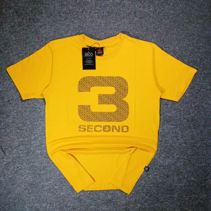 Kaos 3second/Kaos 3second pria/Kaos 3second terbaru/Kaos 3second cod