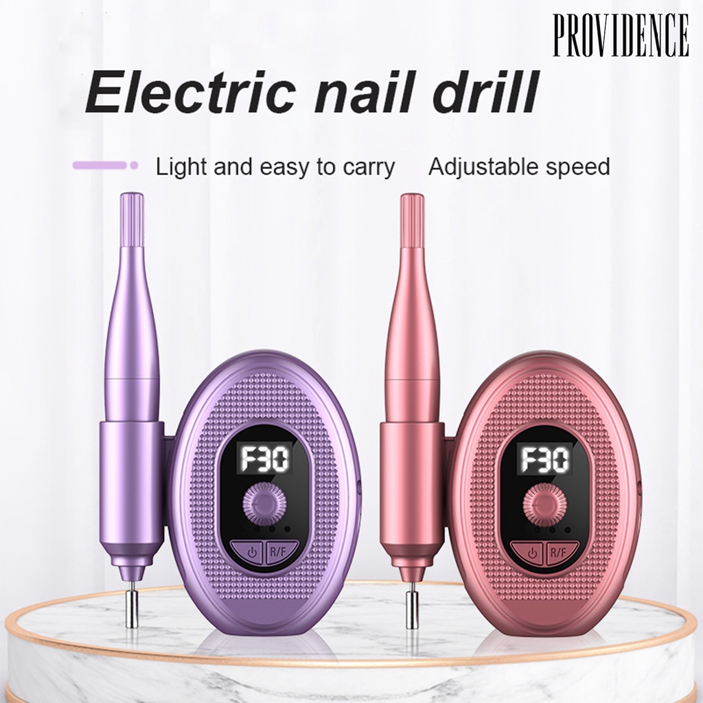 Providence Mesin Bor Poles Kuku Elektrik Portable Usb Rechargeable Untuk Salon / Manicure