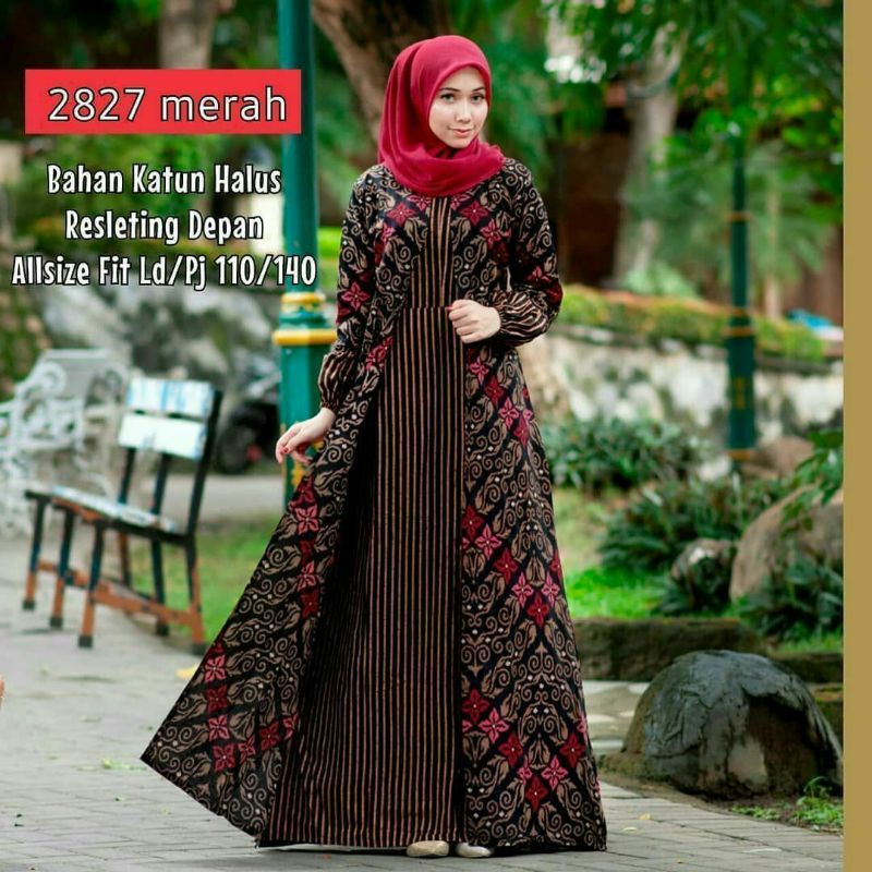 Gamis Cardi / Gamis Jumbo / Batik Gamis Cardigan Terbaru