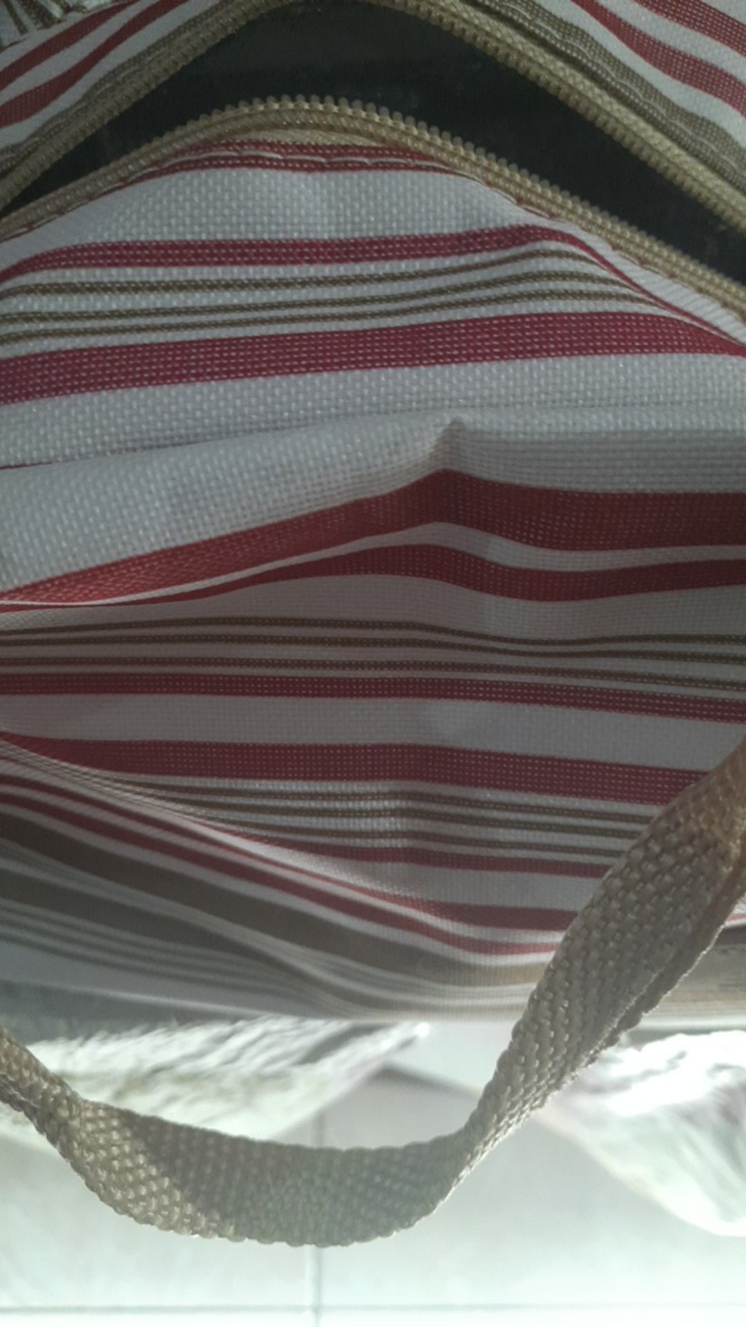 Halo.bag 005 Lunch Cooler Bag Motif Salur Kotak Tempat Makan Bekal Aluminium Foil Tas Tahan Panas