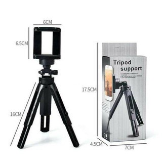 ANG Tripod Support Mini Phone Extendable + Holder U Penyangga HP Smartphone Kamera