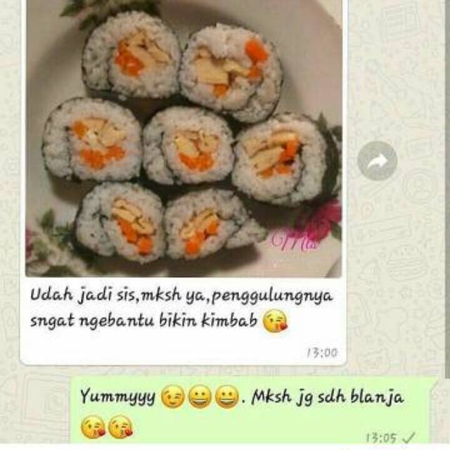 Paket sushi nori 10 lembar bambu bahan bento dry seaweed halal murah sushi nori manjun sakao tokinori