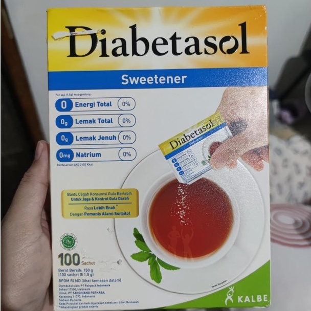 

DIABETASOL Zero Calorie Sweetener 100 x 1g