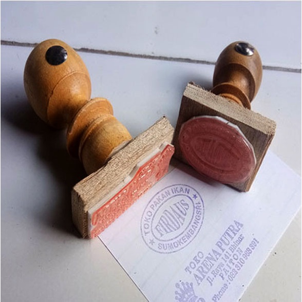 

STEMPEL KAYU OVAL